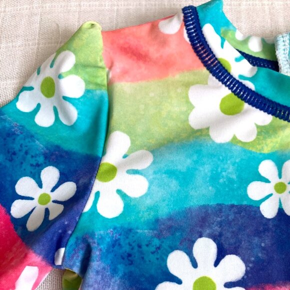 NWT Hatley Baby Girl Rashguard 6-9M Flowers - Picture 3 of 4